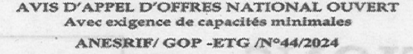 Avis d'appels d'offres