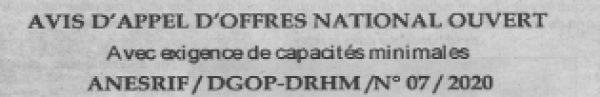 Avis d'appels d'offres