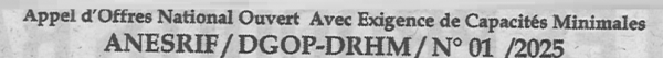 Avis d'appels d'offres
