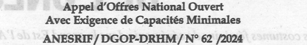 Avis d'appels d'offres