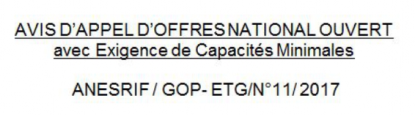 Appels d'offres