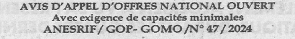 Avis d'appels d'offres